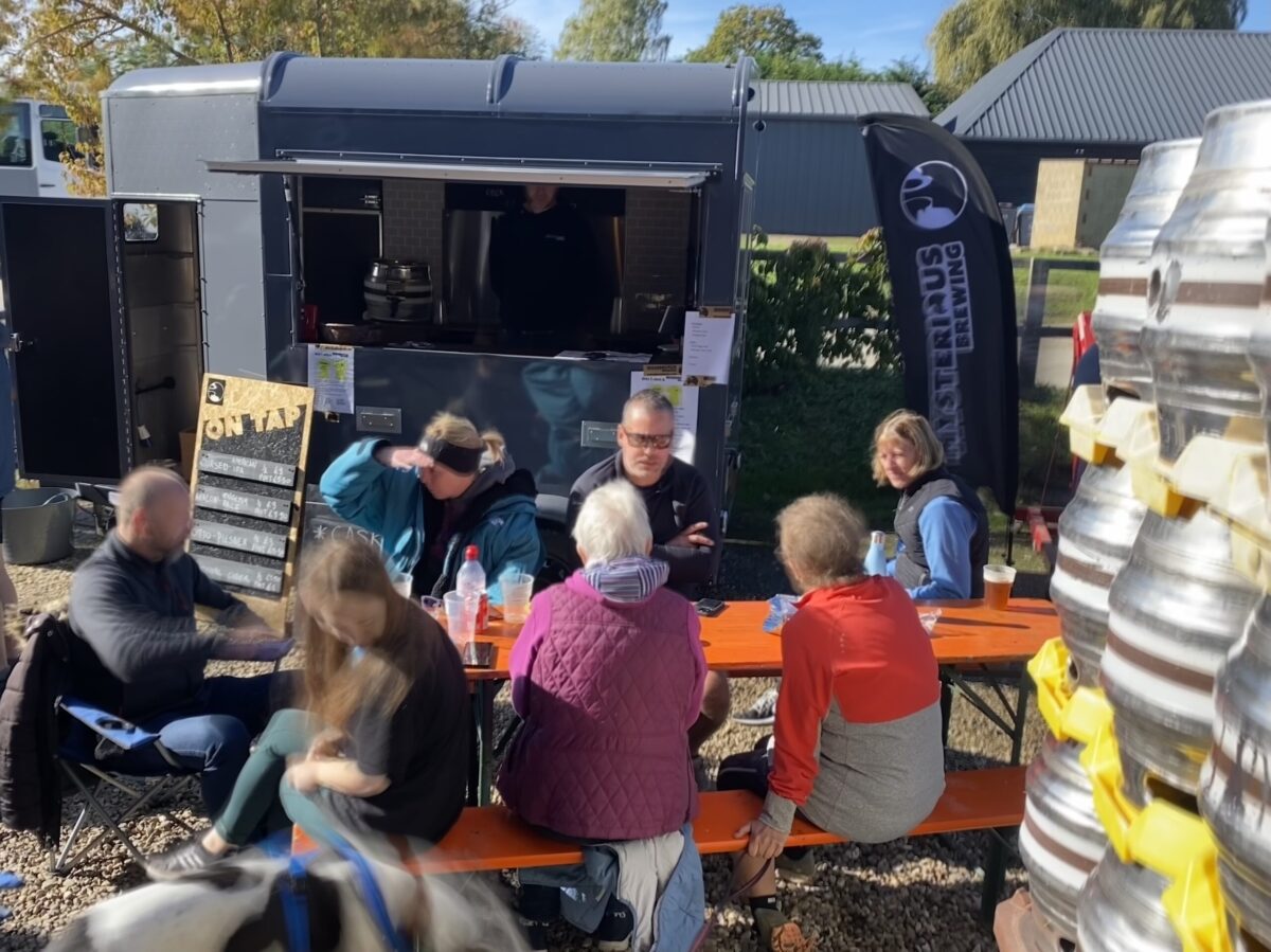 Our mobile bar in action